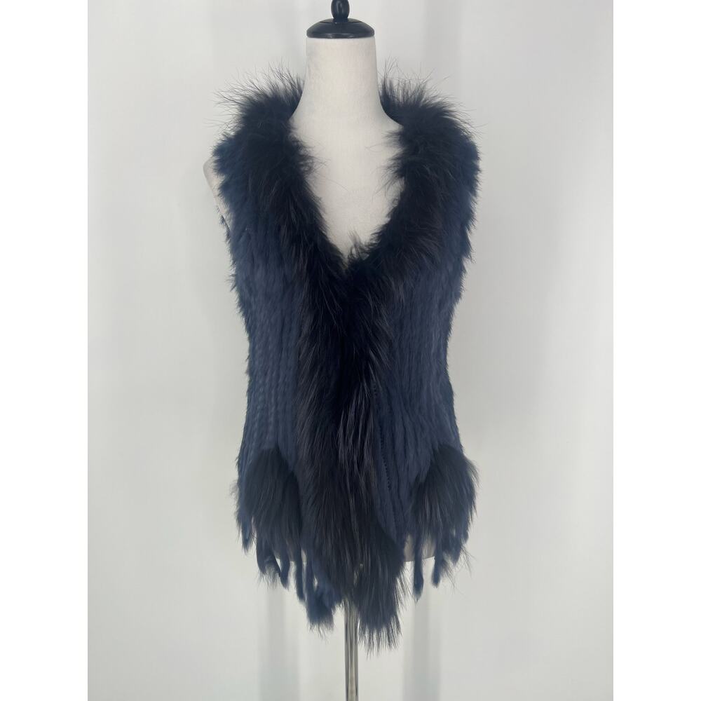 Kitschy Dolce Cabo real fur vest size XS-M